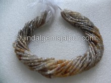 Multi Stone Faceted Tyre Shape Beads